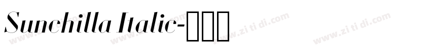 Sunchilla Italic字体转换 Sunchilla Italic字体转换
